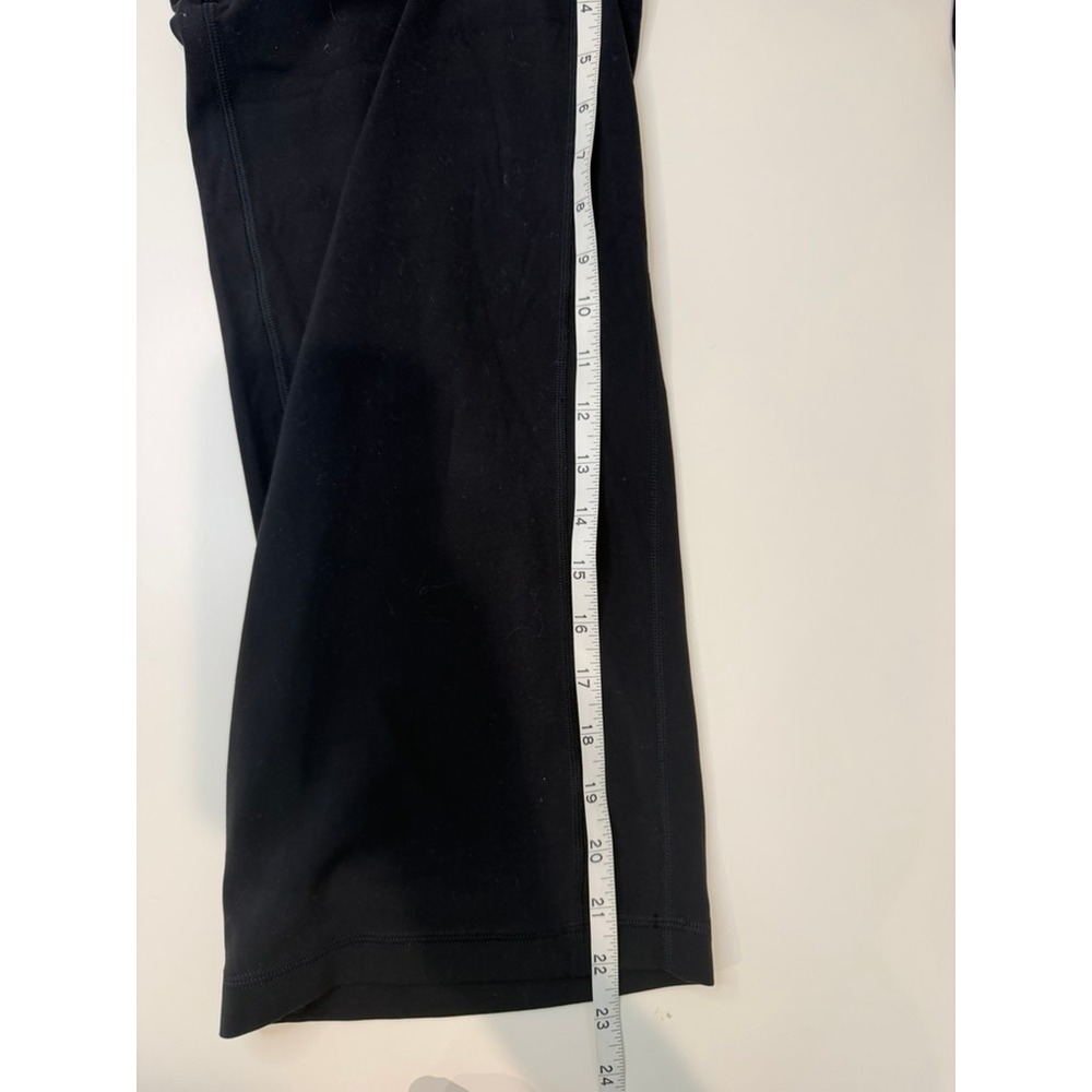 Lululemon Align High-Rise Wide-Leg Crop Pants Black Front Pockets High Waist 4 - Picture 6 of 8